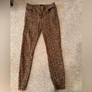 Leopard Print Skinny Jeans